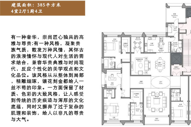 古北壹號385平米戶型