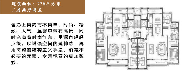 保利西岸236平米戶型解析